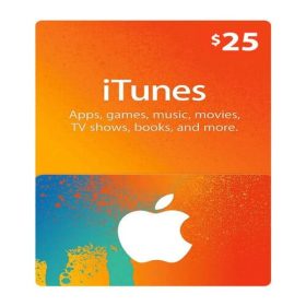 itunes giftcard 25 usd